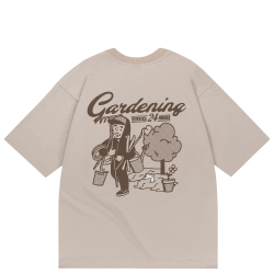 Футболка Haided GARDENING RLXD HW TEE grey.beige