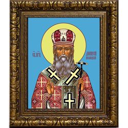 Дионисий Полоцкий, епископ,святитель. Икона на холсте.