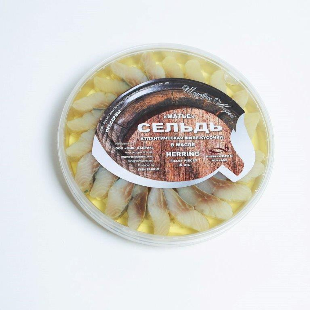 СЕЛЬДЬ АТЛ. ФИЛЕ КУСОЧКИ В МАСЛЕ