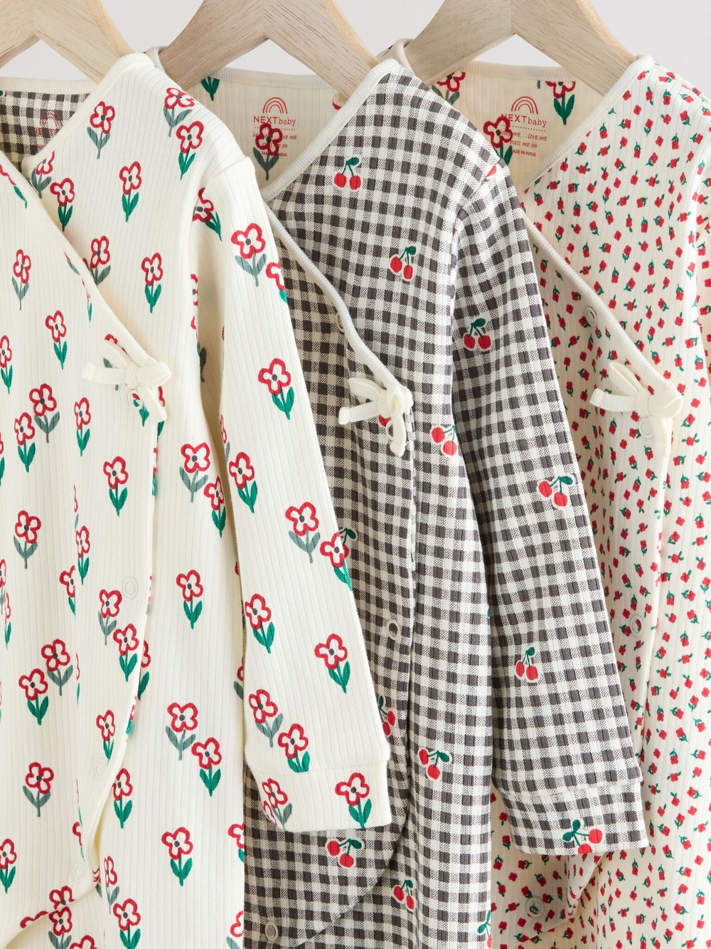 Комбинезон / Cлип для малышей Next E18-364, 3 шт., Молочный, Серый