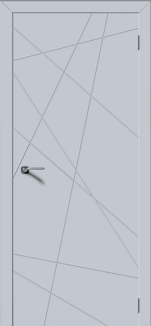 Межкомнатная дверь Геометрия / Цвет Лайтгрей / Двери Верда
