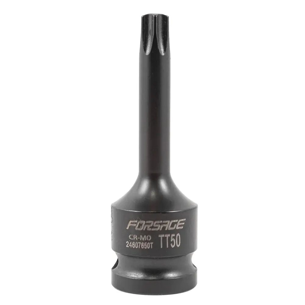 Головка-бита TORX ударная TH50 с отверстием, 1/2'' Forsage F-24607850T