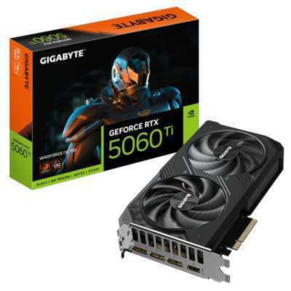 Видеокарта GigaByte nVidia GeForce RTX 5060 Ti 16Gb GV-N506TWF2OC-16GD