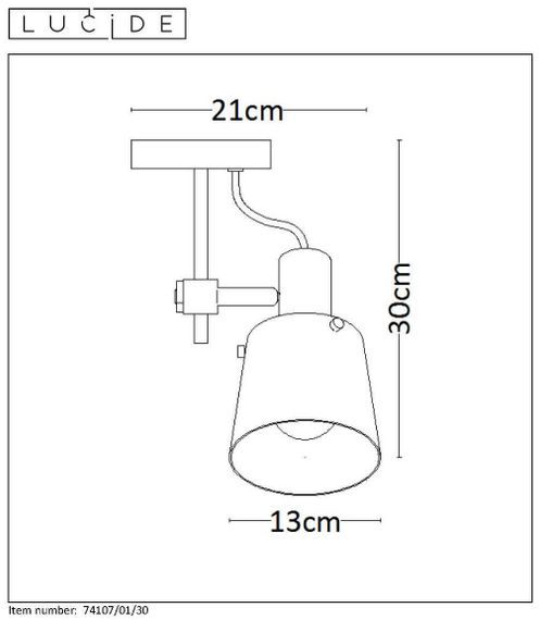 Спот Lucide Quinny 74107/01/30