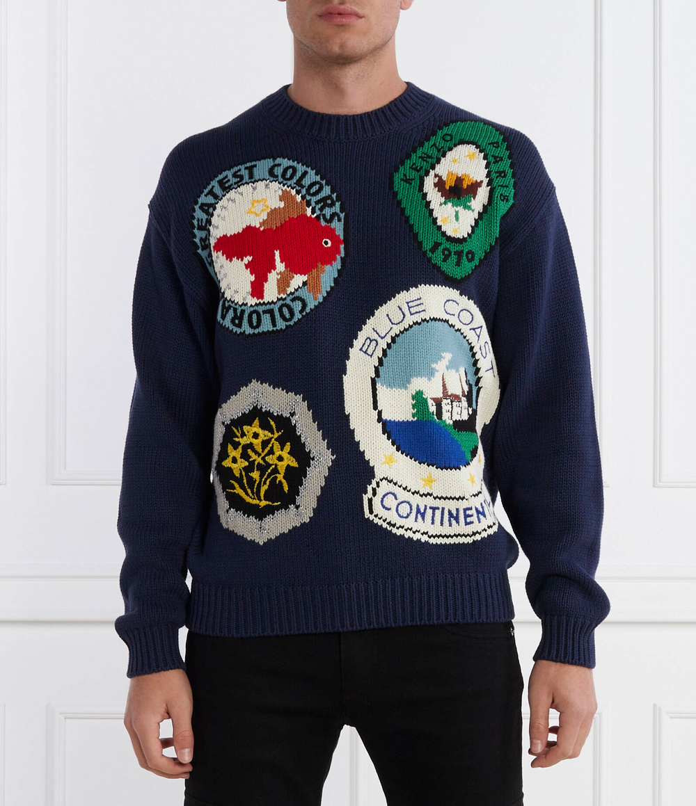 Свитер Kenzo - темно-синий(FD65PU4143BF)