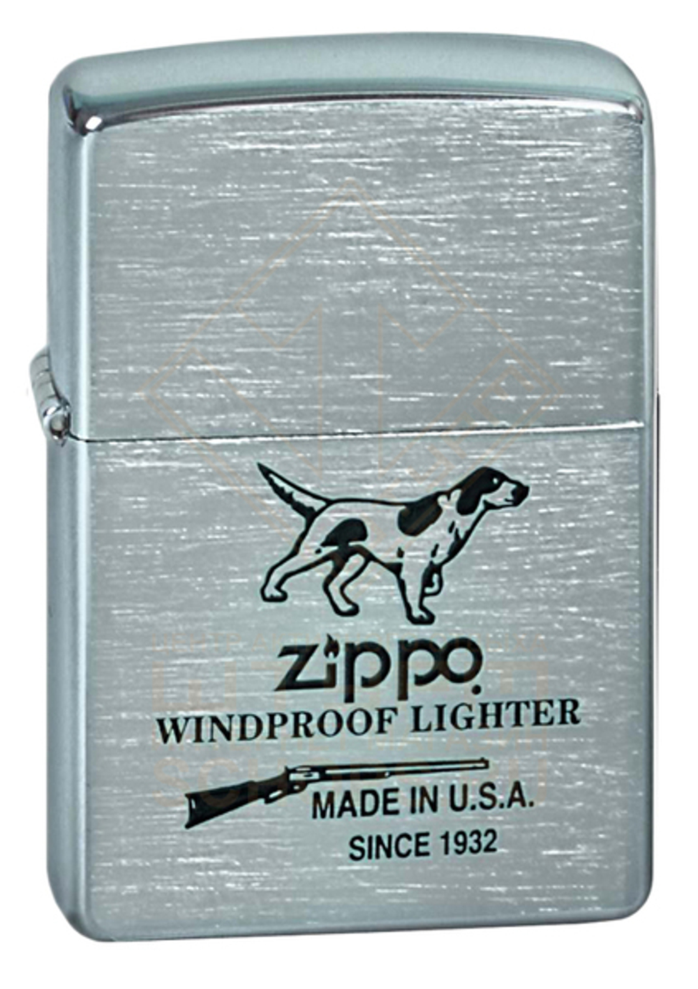 Зажигалка Zippo 200 Hunting Tools, Brushed Chrome