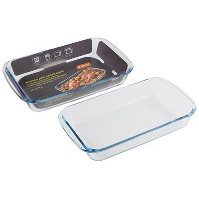 Форма для запекания Felicità, объем 1 л, из боросиликатного стекла, прямоуг формы, с ручками.