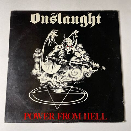 Винтажная виниловая пластинка LP Onslaught Power From Hell (UK 1985)