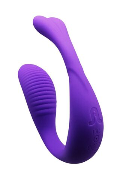 Вибростимулятор для пар Adrien Lastic Mini Romeo с пультом ДУ (Цвет: фиолетовый)