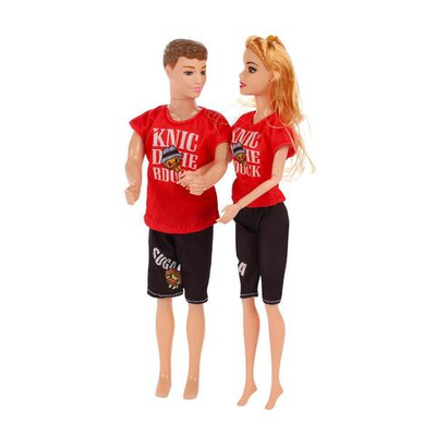 Кукла тип Модель на шарнирах с мужем, коробка 3377-340