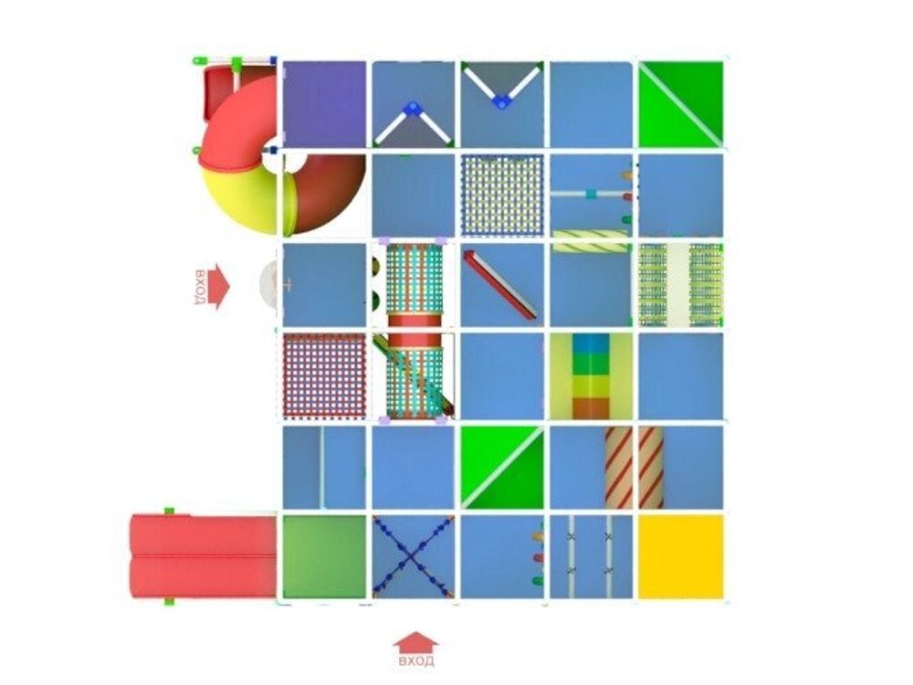 Лабиринт "Выдумка" 7,3*8,5*2,9м