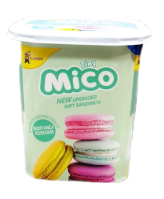 Печенье Tiny Mico Macaron Sandwich Ice Cream Matcha со вкусом мороженого матча