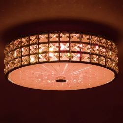 Citilux Портал CL32413G1 LED RGB Люстра хрустальная с пультом Хром