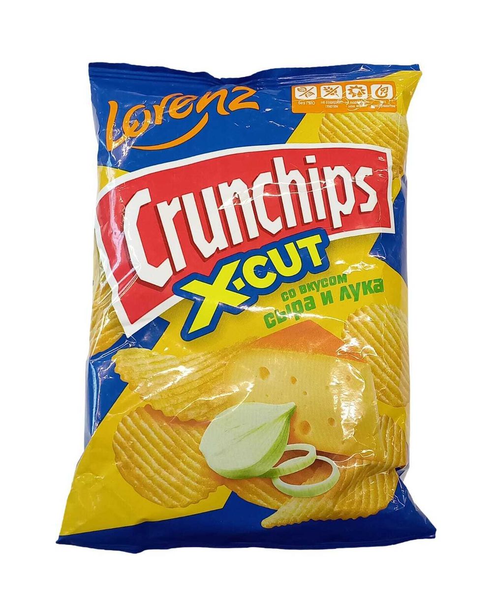 Чипсы картофельные рифленые "Crunchips X-CUT" 70гр