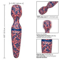 Сине-оранжевый вибромассажер California Exotic Novelties Naughty Bits W.I.L.F Wand I d Like to Fuck SE-4410-39-3