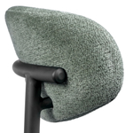 Стул полубарный Lucas 2 шалфей шенилл с чёрными ножками