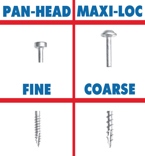 Шурупы с мелким шагом 3/4", Pan Head, 500 шт SPS-F075-500
