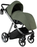 Детская коляска Pituso Sole 3 в 1 с автокреслом Santiso Pro Black PMPT/022 Field Green