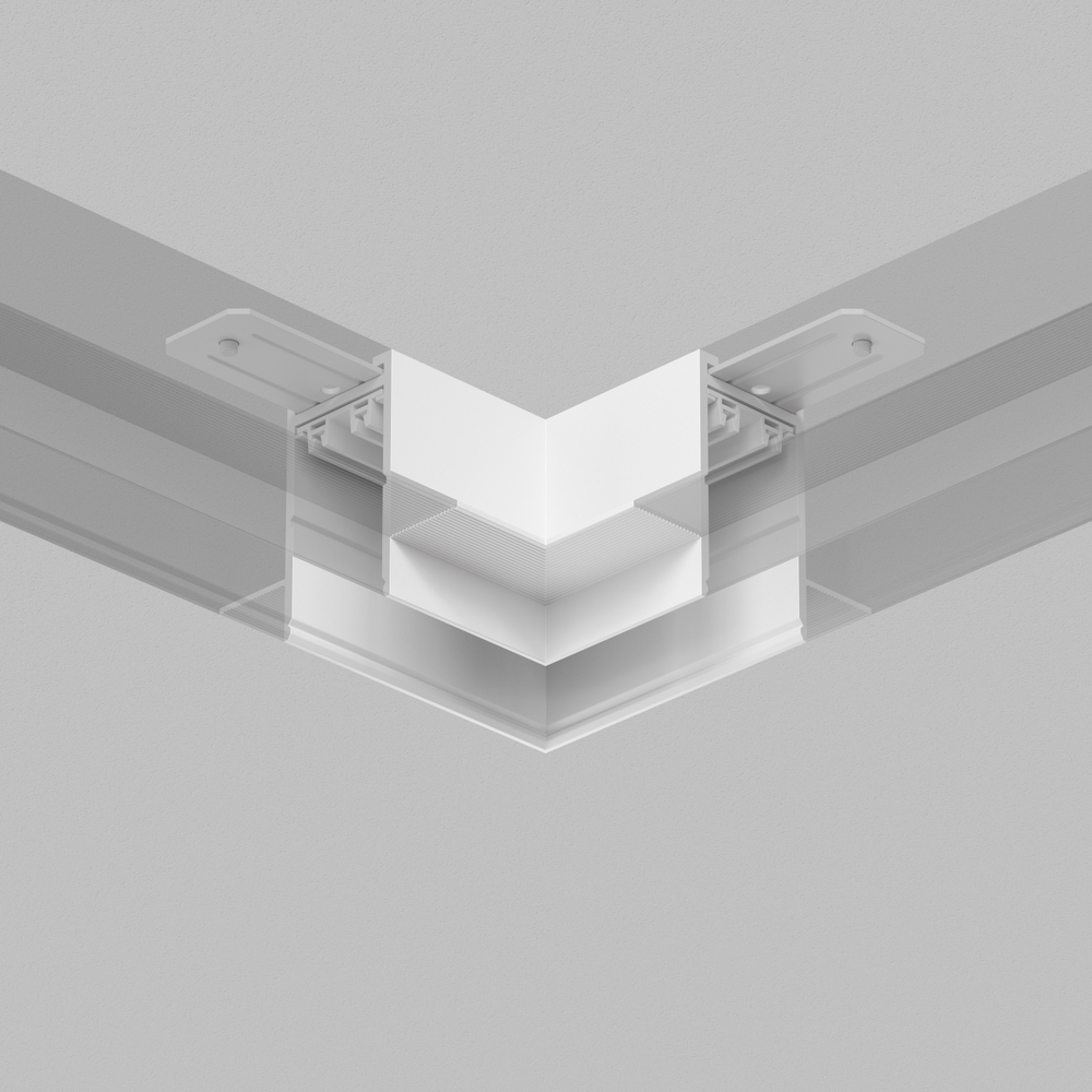 TR2112-WH Угол потолок-потолок встраиваемый под ГКЛ SMART, белый