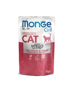  Monge Cat Grill (Монж Кэт Грилл) влажный корм для стерилизованных кошек, паучи 85 г - 28шт
