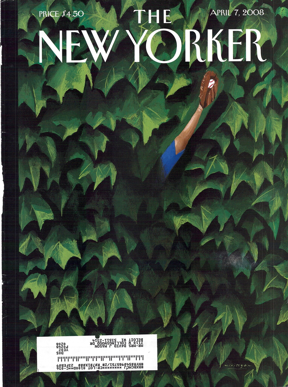 Журнал The New Yorker 07-04-2008, обложка