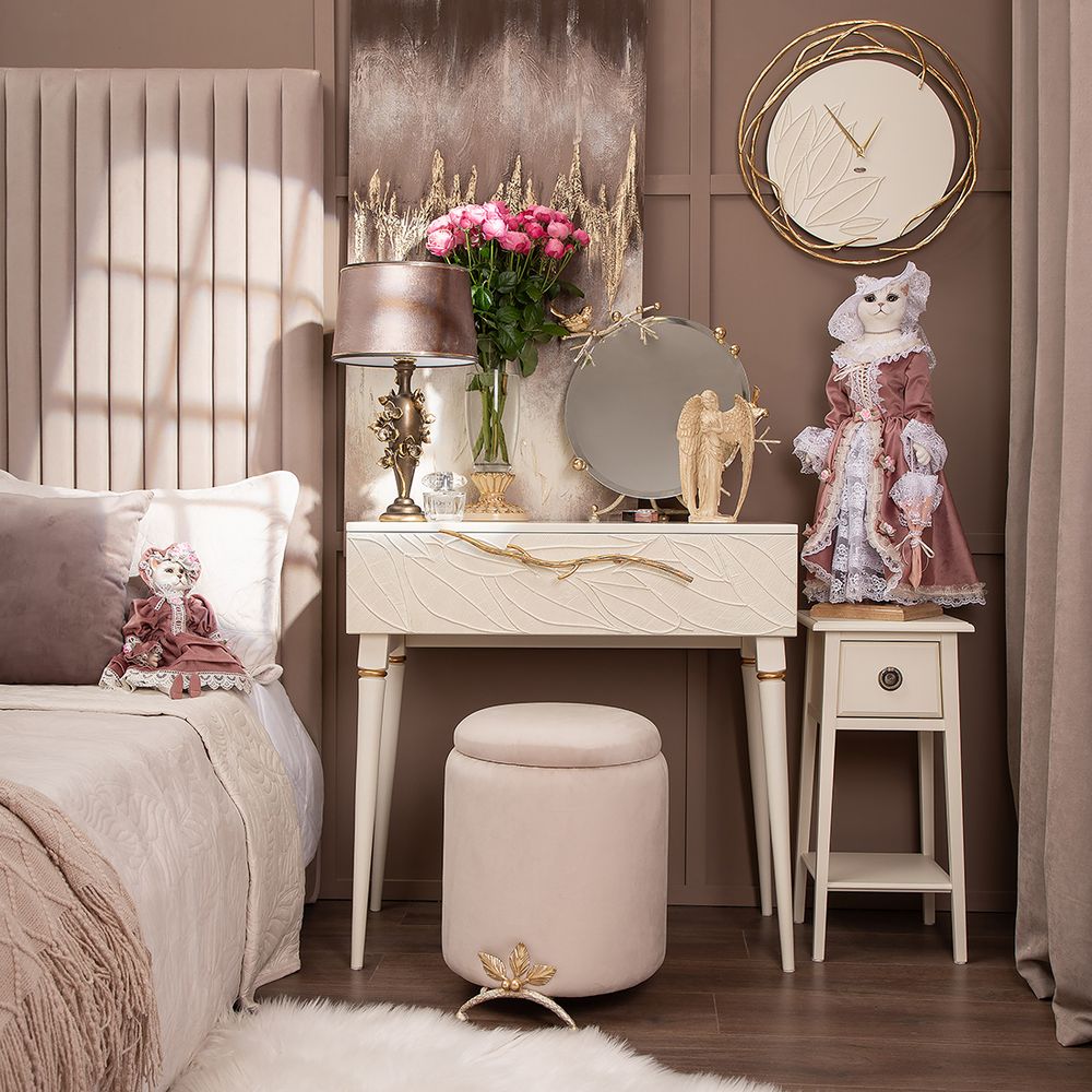 Часы настенные Арт Колор Кремовый белый Амбер