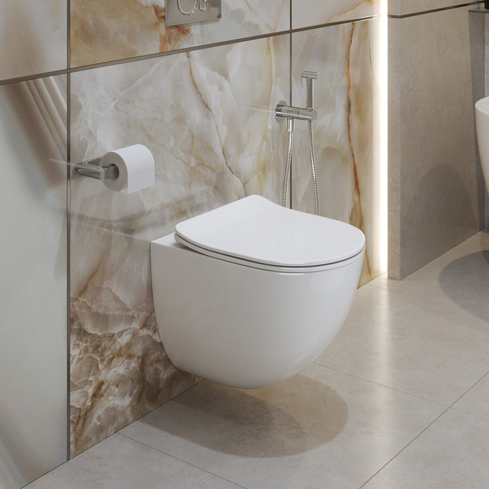 Унитаз BelBagno Amanda-Tor BB051CH-TOR-FC подвесной без сиденья