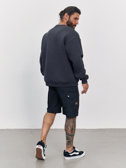 Свитшот с начесом (графит)