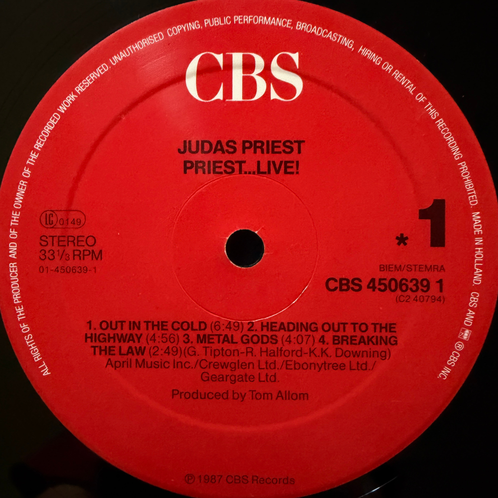Judas Priest ‎– Priest...Live! 2LP (Голландия 1987г.)Т