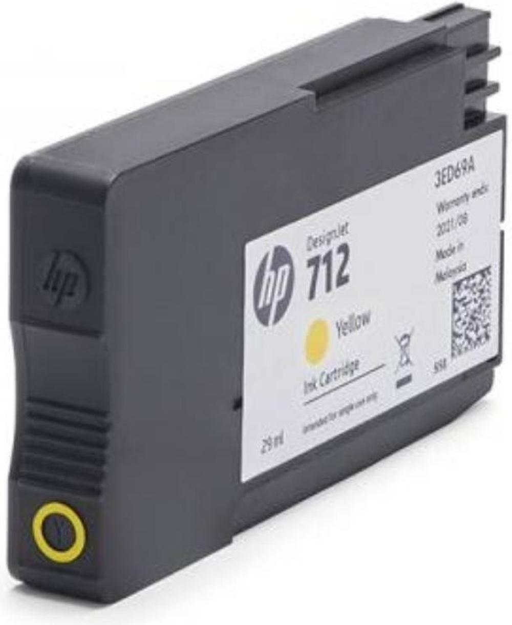 Картриджи HP 712 3ED79A желтый