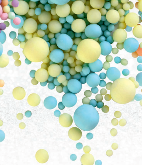 Кондитерская посыпка матовая (голубое, желтое) 50 г