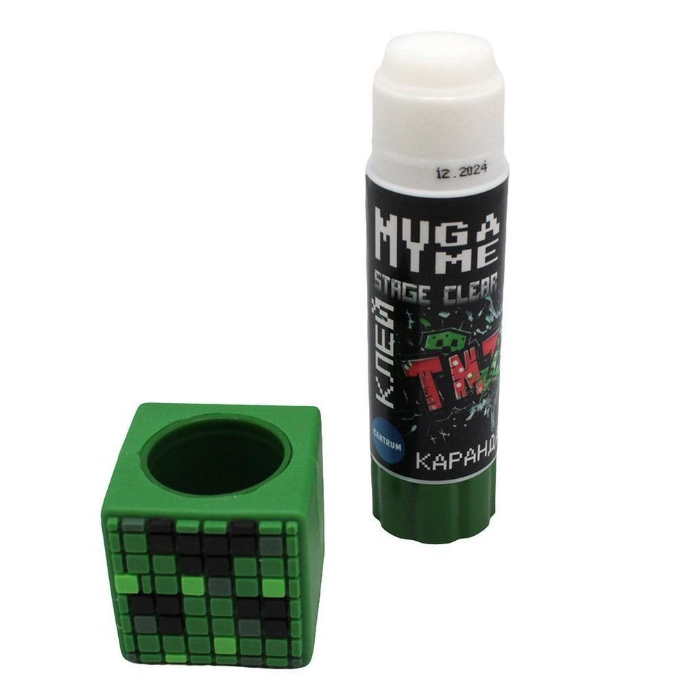 Клей-карандаш 9гр. с топпером "My Game" ПВП, микс 4 героя (Центрум)