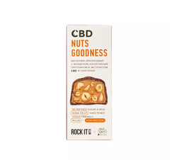 Rock it Батончик ФУНДУК CBD с конопляным протеином и экстрактом CBD, 40гр