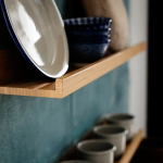 Полка настенная - MÅLERÅS / MАLERАS IKEA/ МОЛЕРОС ИКЕА,  75х7 см, под беленый дуб