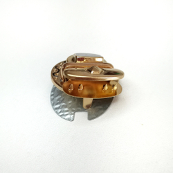 Замок-защелка на зажимах 32*38 Золото