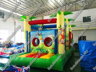 Надувной батут "Джунгли" 8*3*3 м