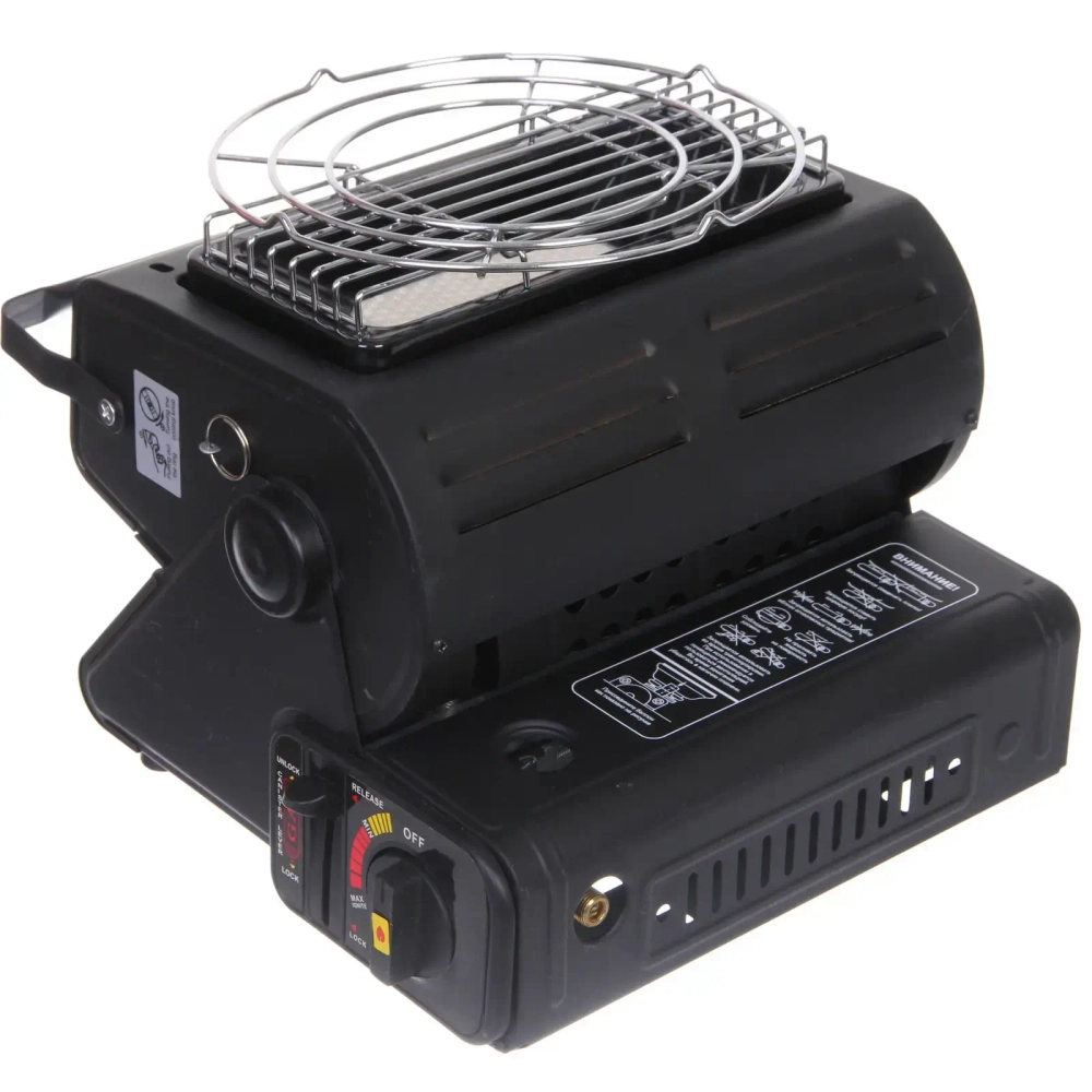 Плита газовая с функцией обогревателя, туристическая ТУРИСТМАСТЕР