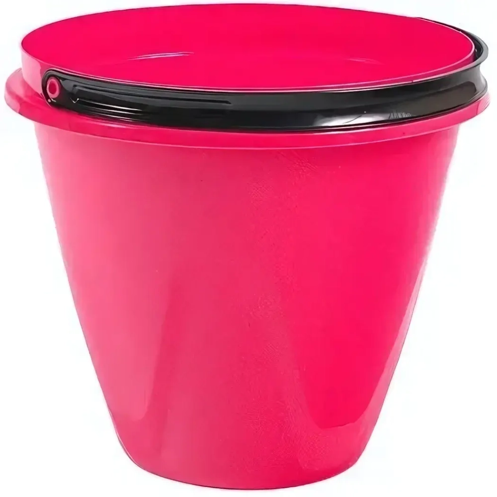 Ведро с крышкой Лайт 10л розовое