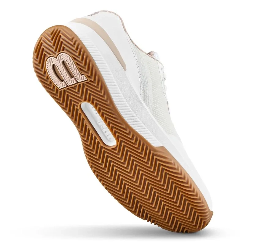 Женские Кроссовки теннисные Wilson Intrigue Pro Clay - white/cameo rose/gum