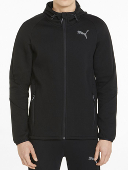 Мужская теннисная кофта Puma Evostripe Full Zip Hoodie - puma black