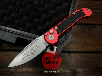 Нож Microtech GRN LUDT Gen III Standard S/E RED - клинок серый, красная рукоять