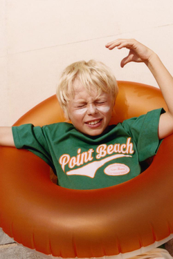 ZARA ФУТБОЛКА С ПРИНТОМ В СТИЛЕ ПРЕППИ, ЗЕЛЕНЫЙ