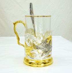 Подстаканник "Охота на кабана"