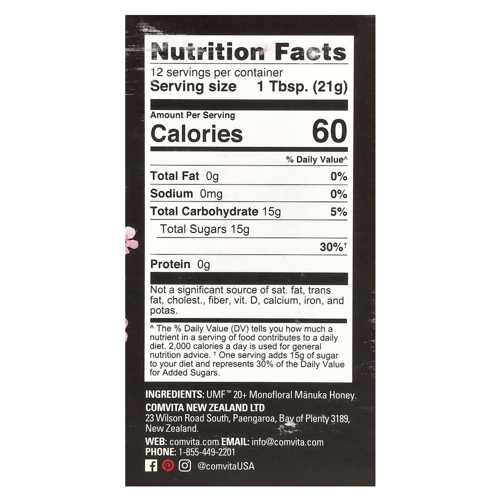 Comvita, Мед манука, UMF 20+, MGO 829+, 250 г (8,8 унции)
