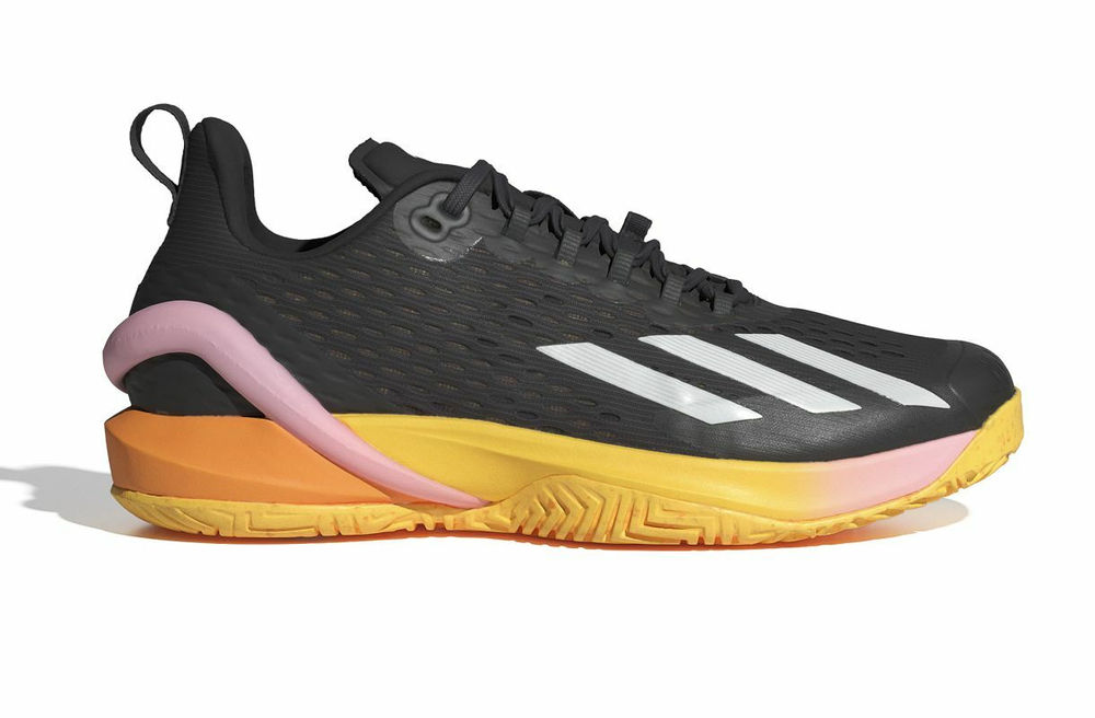 Мужские кроссовки теннисные Adidas Adizero Cybersonic M - black/orange/pink