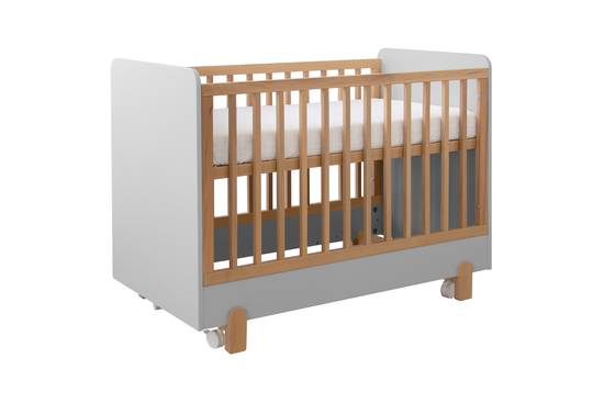 Кроватка Ice-cream 60*120 см (светло-серый)