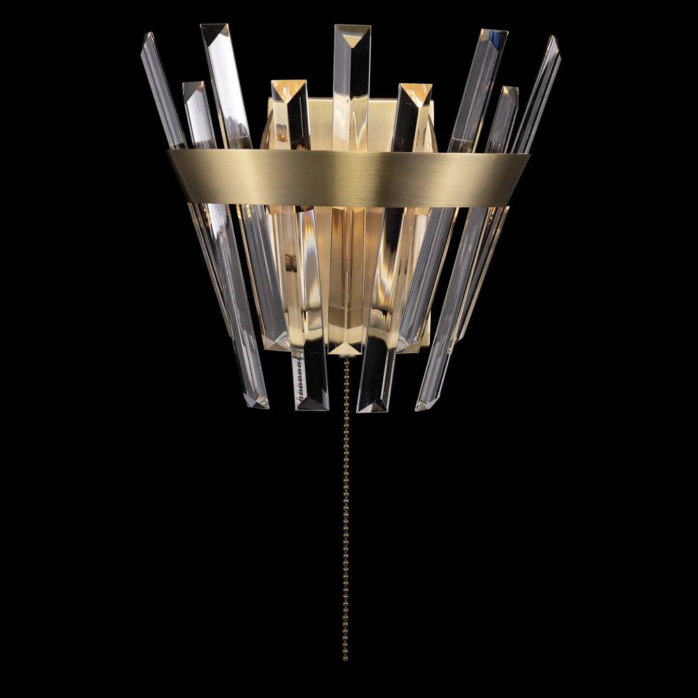 Citilux Вестерос CL307313 Бра хрустальное с выключателем Бронза