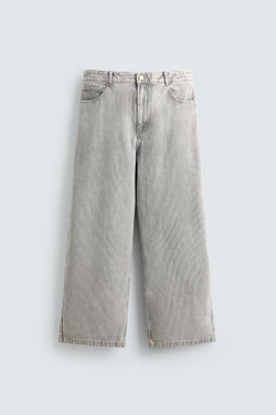 ZARA БРЮКИ RELAXED STRAIGHT FIT В ПОЛОСКУ, ПОЛОСКИ