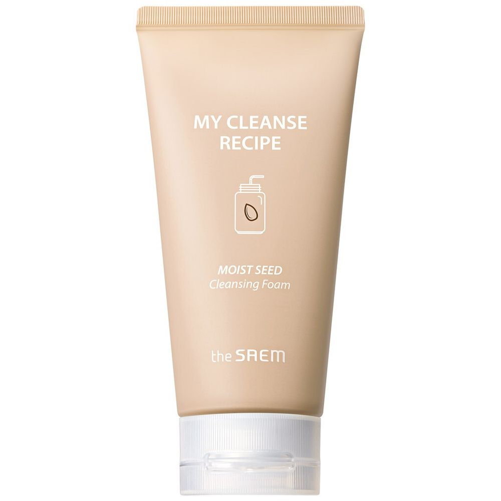 The Saem My Cleanse Recipe Moist Seed  Cleansing Foam увлажняющая пенка для умывания лица с экстрактами зерновых культур