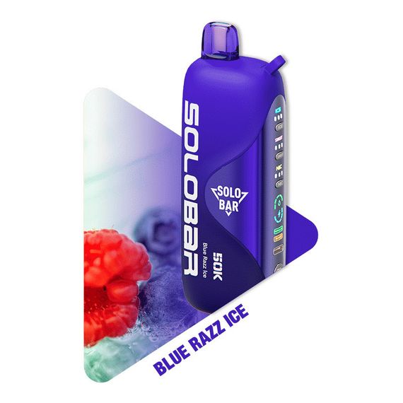 SOLOBAR Vanguard 50K - Blue Razz Ice (5% nic)